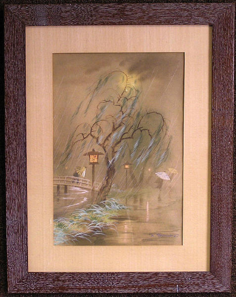 Travelers in the rain
