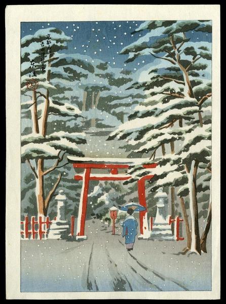 Yoshida Shrine in Snow