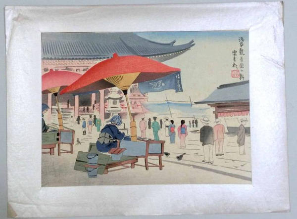 Cherry Blossoms of Temple Asakusa (Spring)