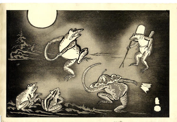 Dance of toads -trial print 2