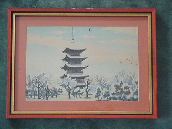 Pagoda in Snow
