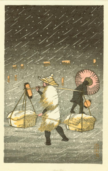Peddler in the Snow