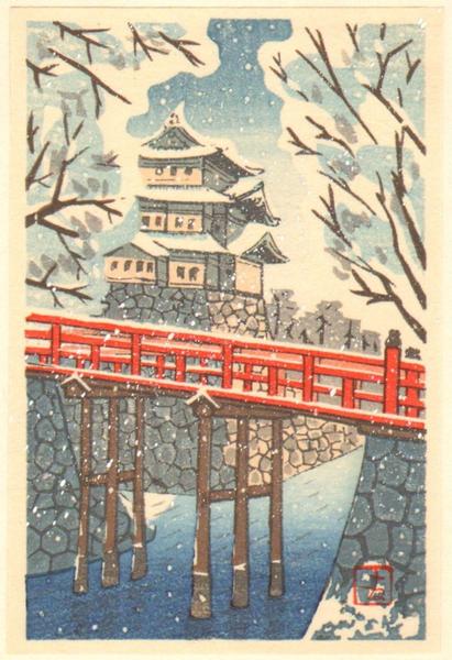 Hirosaki Castle in Snow