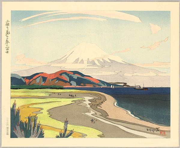 Mt Fuji in Spring from Miho