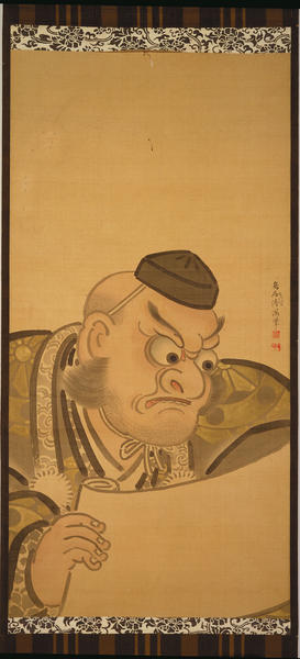 The Warrior Benkei (Painting on Silk)