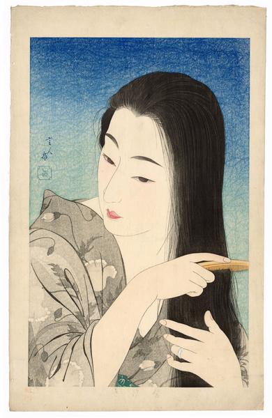 Combing the Hair (Kamisuki)