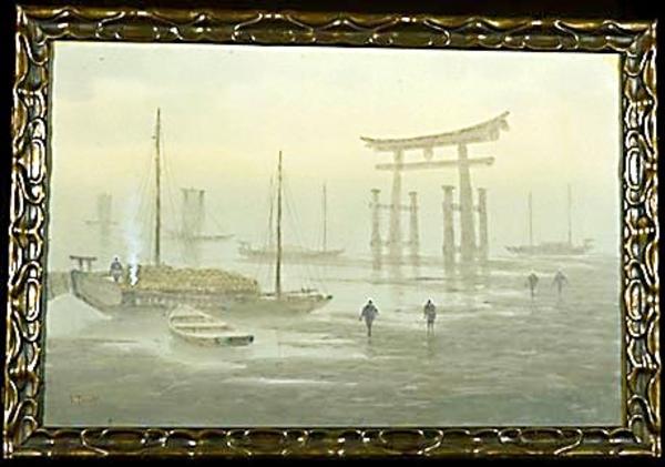 Ships at Miyajima