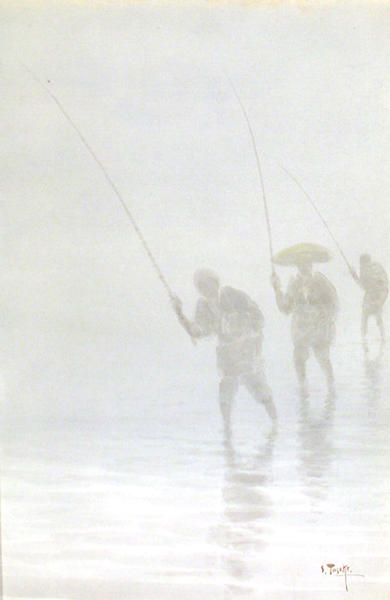 Wading Fisherman