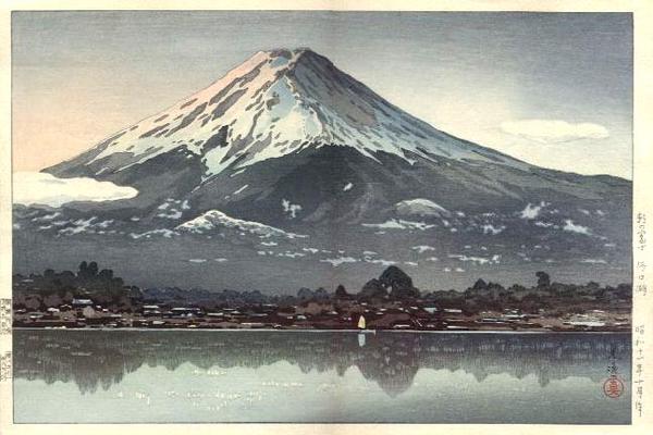 Morning Fuji from Lake Kawaguchi