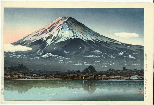 Morning Fuji from Lake Kawaguchi