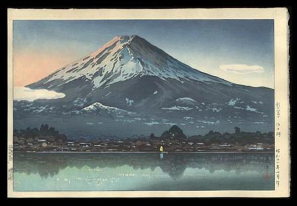 Morning Fuji from Lake Kawaguchi