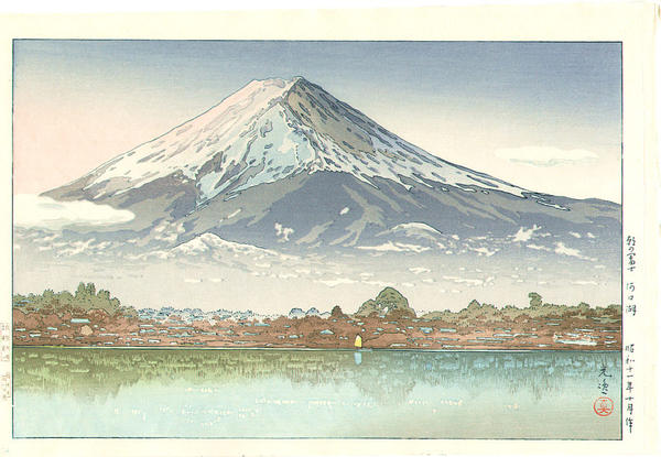 Morning Fuji from Lake Kawaguchi