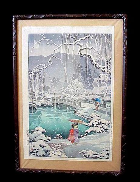 Spring Snow at Maruyama, Kyoto