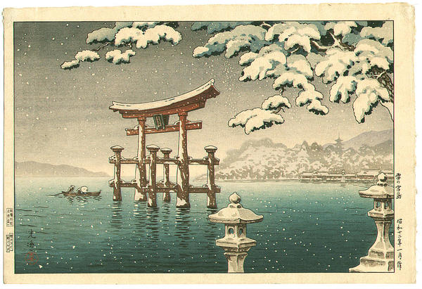 Snow at Miyajima