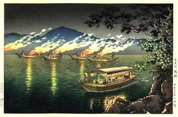 Fishing for Cormorants at Nagaragawa