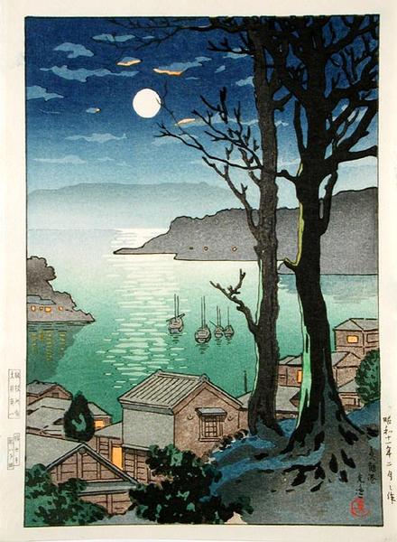 Maizuru Harbor at Night