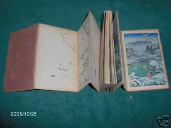 Maruyama Park- woodblock printing demo book