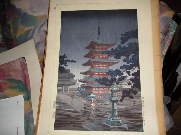 Rain at Horyuji Temple, Nara