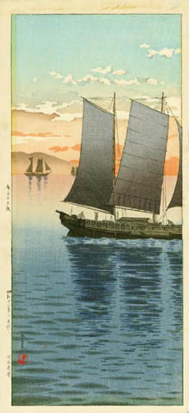 Sailboats at Sunset