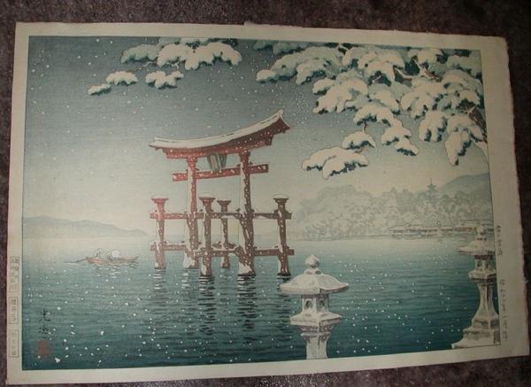 Snow at Miyajima
