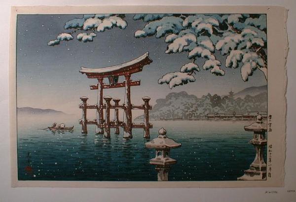 Snow at Miyajima