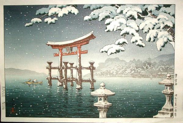 Snow at Miyajima