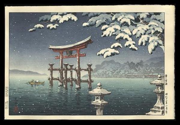 Snow at Miyajima
