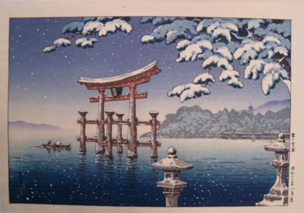 Snow at Miyajima