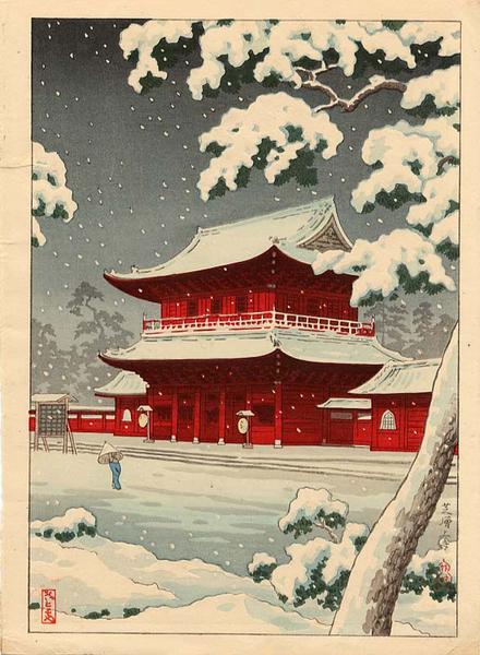 Zozoji Temple in Snow- Zojyoji- Zojoji