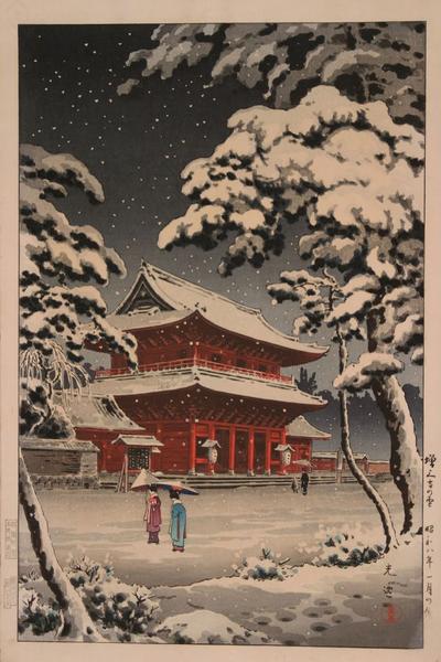 Zojoji Temple in Snow