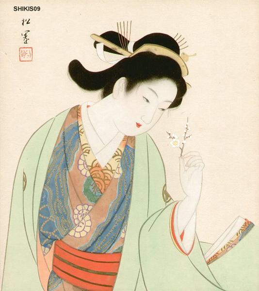 Beauty and plum blossom