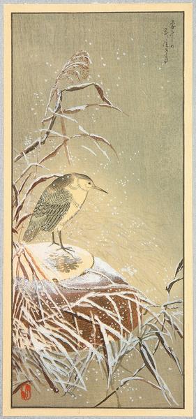 Heron in Snow