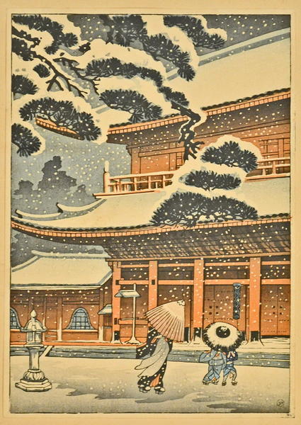 Zojoji Temple in Snow