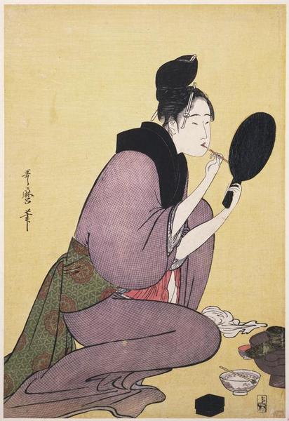 Applying Lipstick