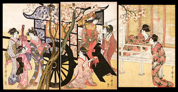 Beauties, Blossoms and Cart