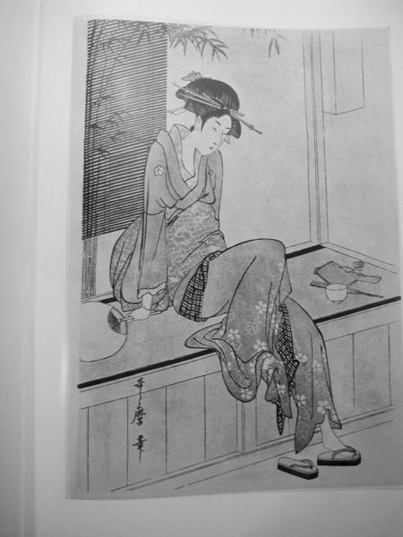 Unknown, Bijin in robe