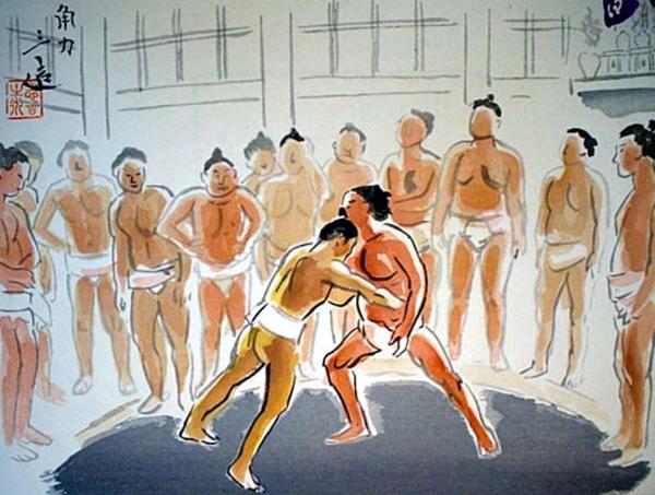 Sumo wrestling