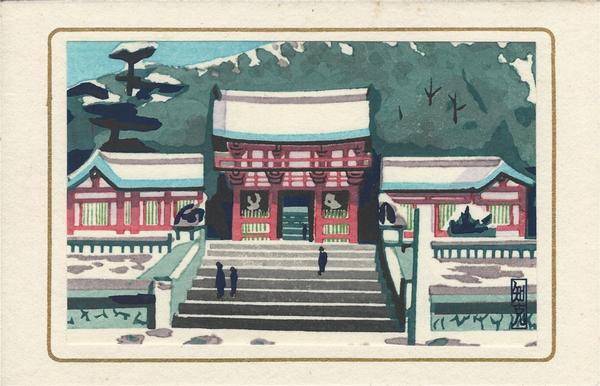 Temple Gate in Snow