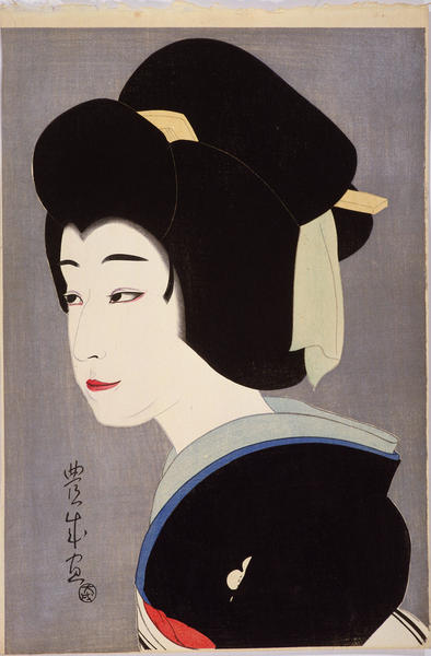 The Actor Sawamura Sonosuke in the Female Role of Umegawa