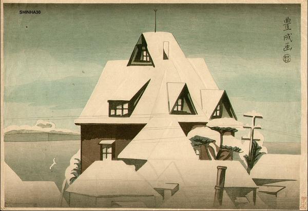 Snowy rooftops