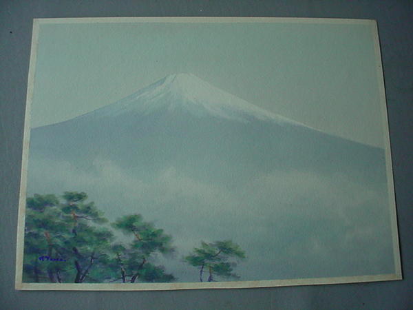 Mt Fuji and Pines