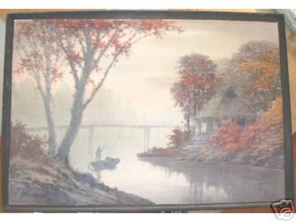 Farmhouse beside river