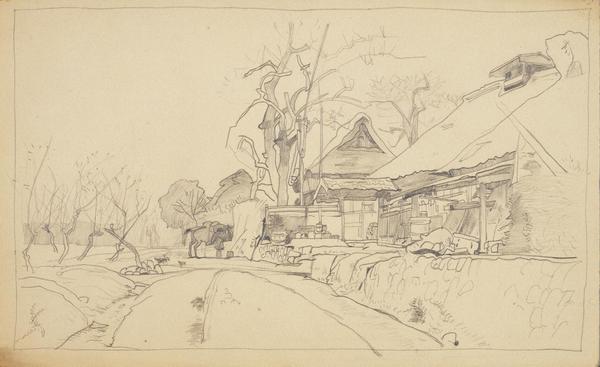Landscape with Farmhouses and a Horse