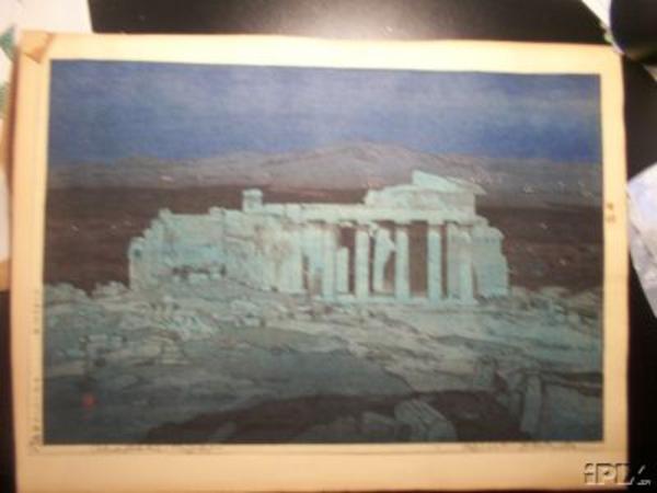 The Acropolis Ruins at Night