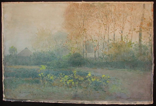 Cottage and Autumn Scenery