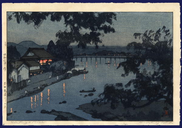 Evening on the Chikugo River in Hita