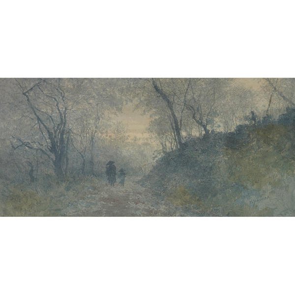 Figures on a Path in Spring