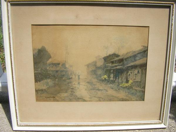 Rainy street scene
