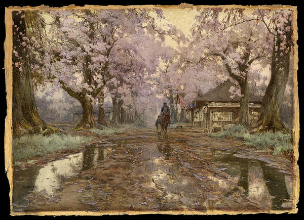 Strolling Among Plum Trees