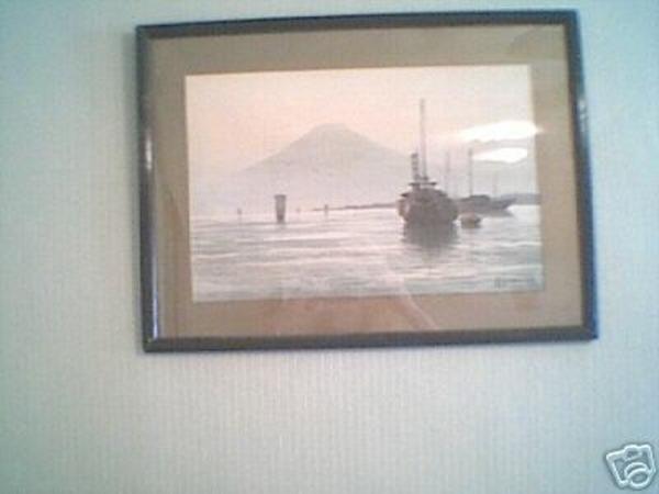 Ships in bay and Mt Fuji